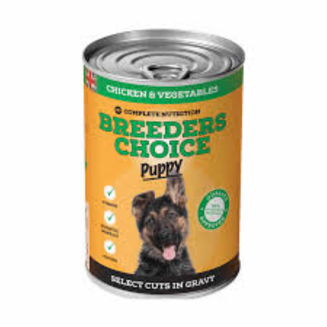 BREEDER CHOICE CHICKEN N VEG IN GRAVY PUPPY 400G